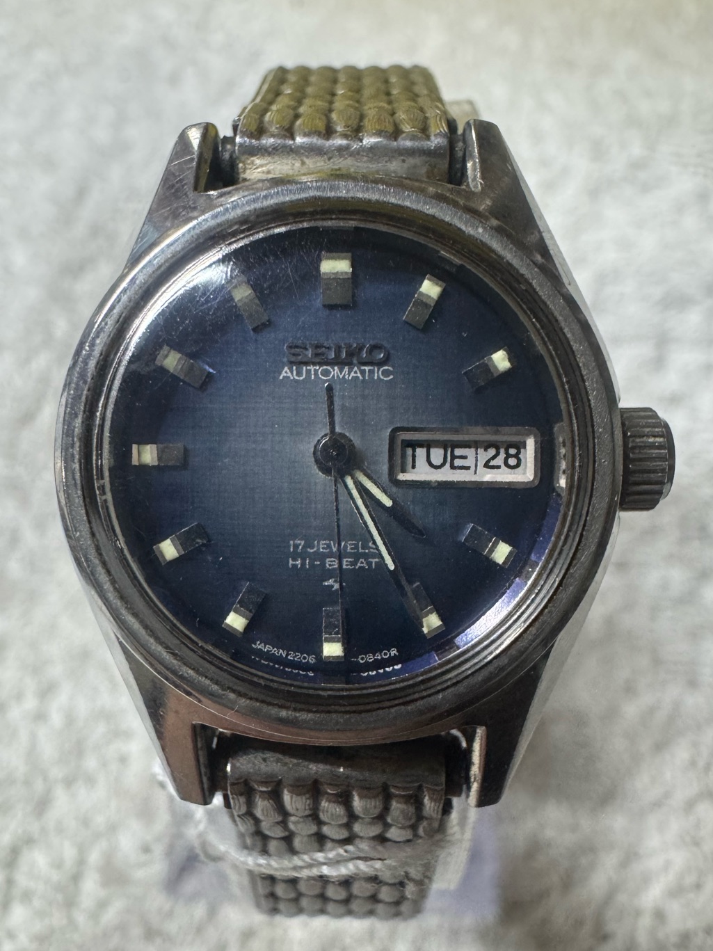 Seiko Blue Dial Automatic Woman Watch With DayDate